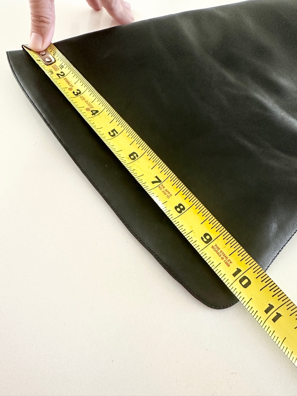 Pleaser Thigh High Stiletto Boots Genuine Leather Black Size 10 - Picture 16 of 16